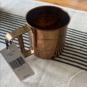 Magnolia Copper Flour Sifter - Shiny Copper Finish NWT